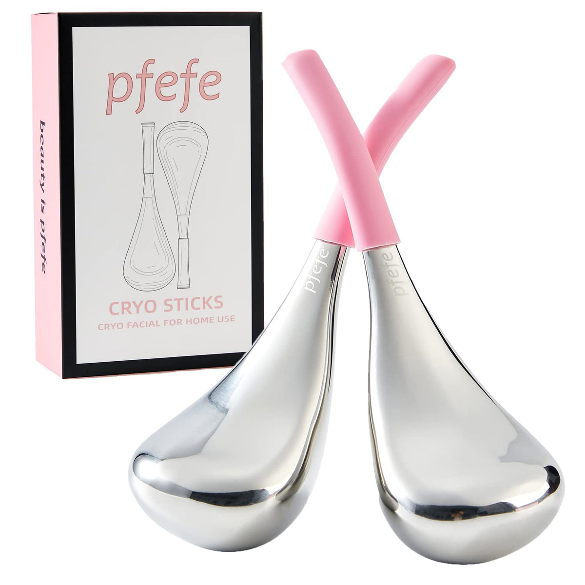 pfefe Cryo Sticks rostro: masaje frío mejora absorción y tono.