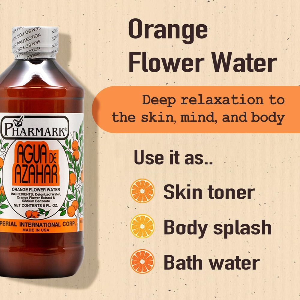 Pharmark Agua de Azahar: uso-piel para revitalizar la piel.