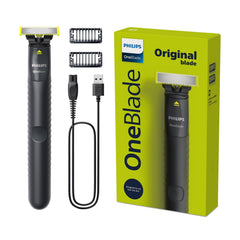 Philips One Blade Face con hojas de acero inoxidable para un corte suave sin irritación