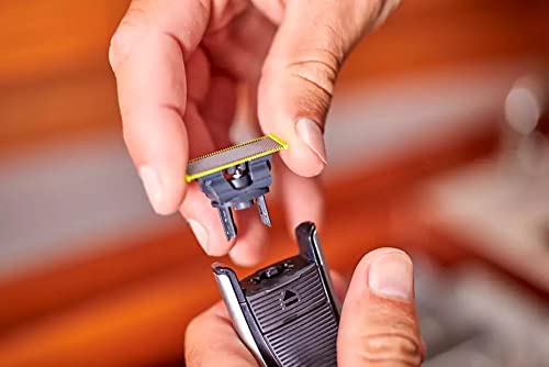 Philips OneBlade indicador de uso avisa cuando cambiar la cuchilla.