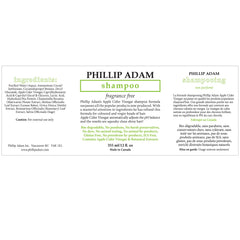 Phillip Adam shampoo sin fragancia, espuma suave para una limpieza delicada