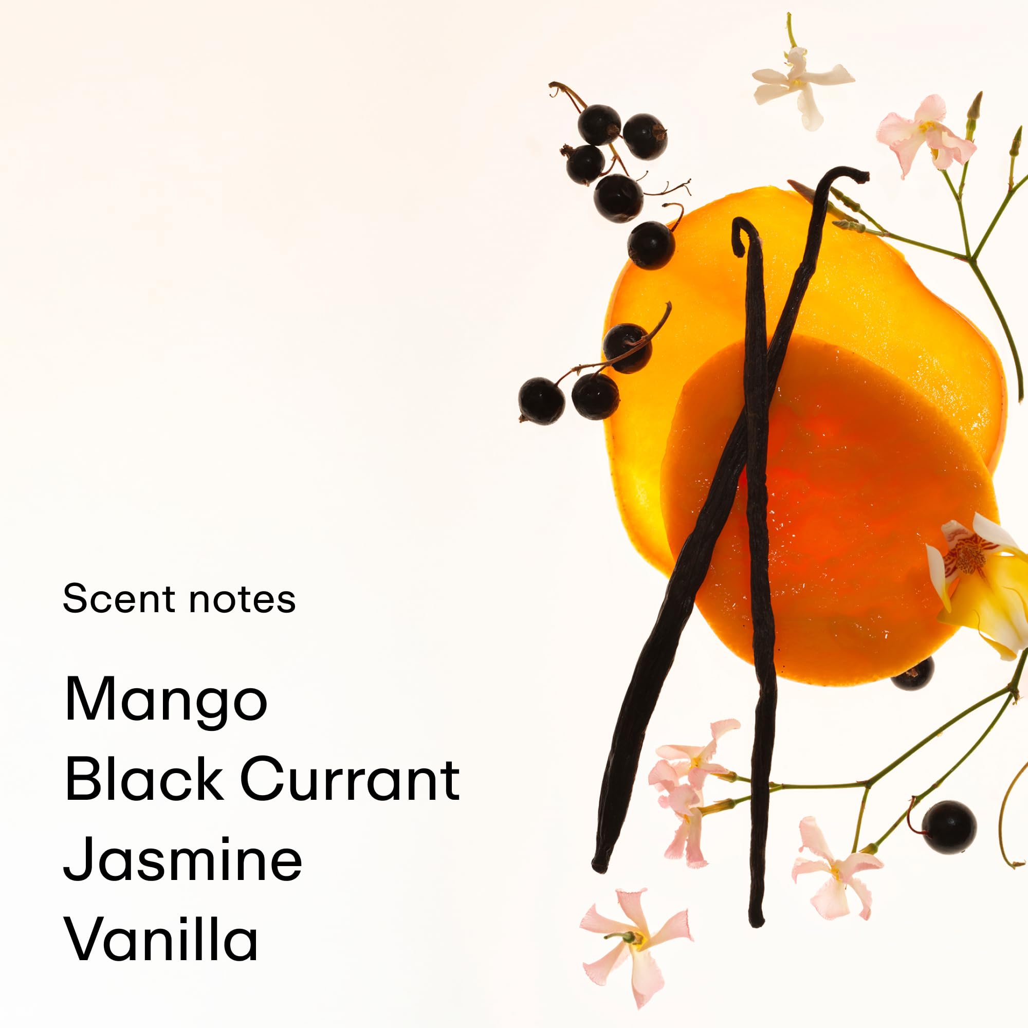 PHLUR Mango Mood liquid pour, smooth spray for easy layering.