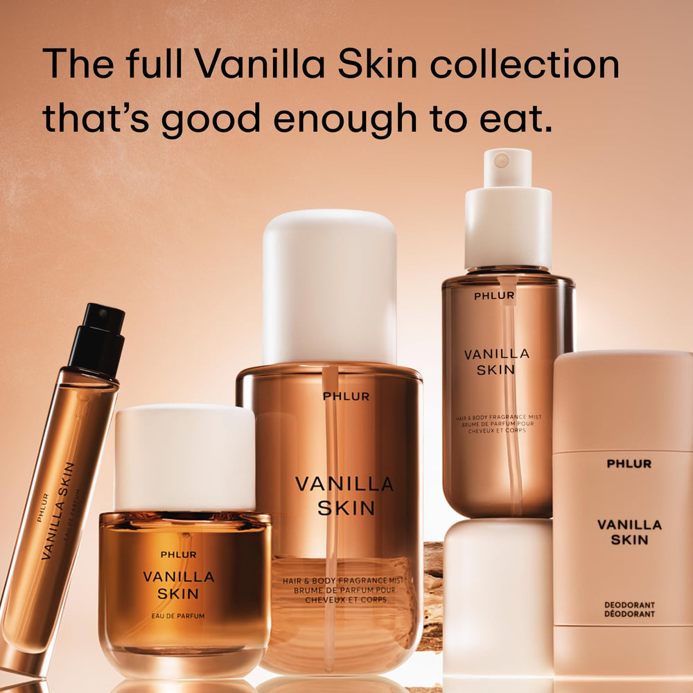 PHLUR Vanilla Skin: diseño frontal atractivo para estantería