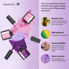 Phoenixy capa superior brillo ofrece brillo duradero en uñas