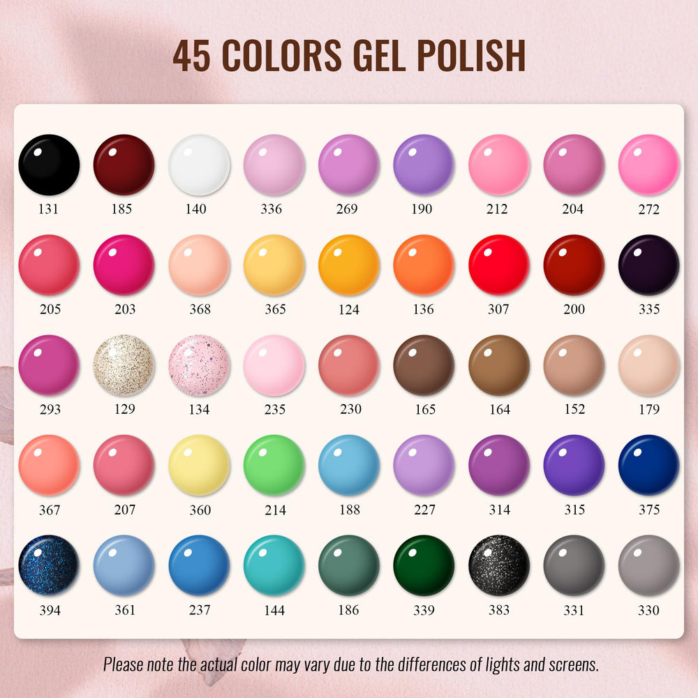 Phoenixy esmalte gel 45 tonos colores intensos para uñas modernas