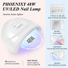 Esmaltes gel Phoenixy 36 colores para diseños variados en casa