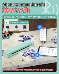 Phomemo M08F compatibilidad con dispositivos moviles para disenios faciles