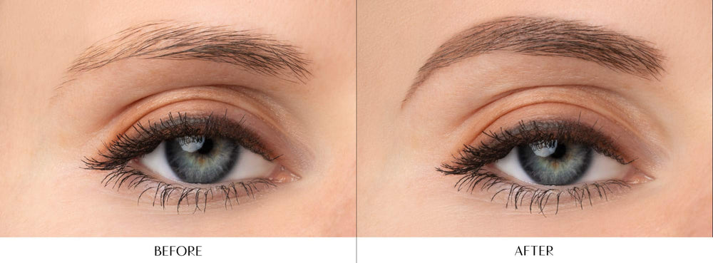 Relleno de huecos en cejas con el lápiz de Physicians Formula.