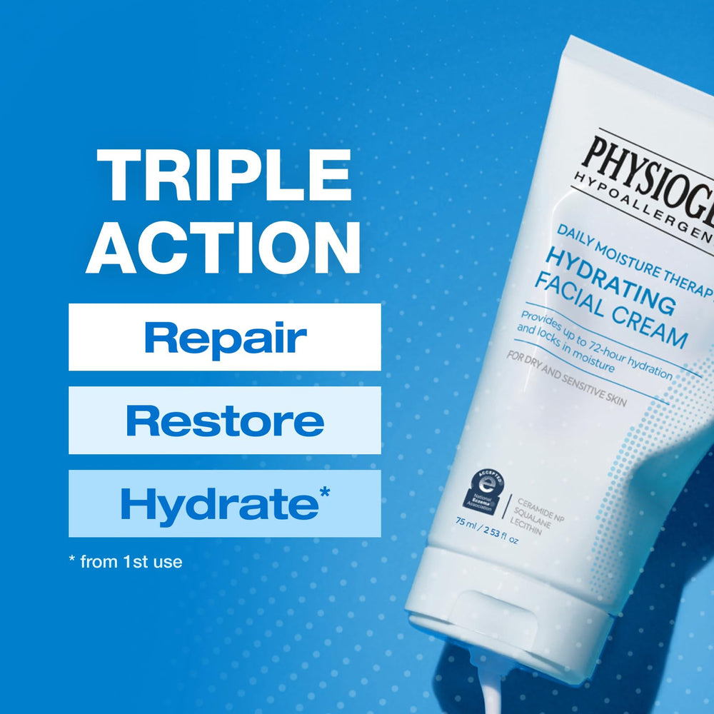 Physiogel uso día y noche para reforzar la barrera cutánea durante el descanso.
