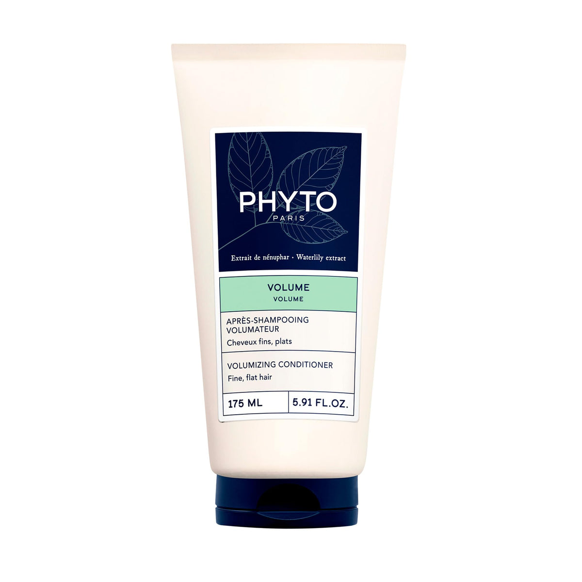 PHYTO VOLUME: bote del acondicionador listo para una aplicación suave que aporta volumen.
