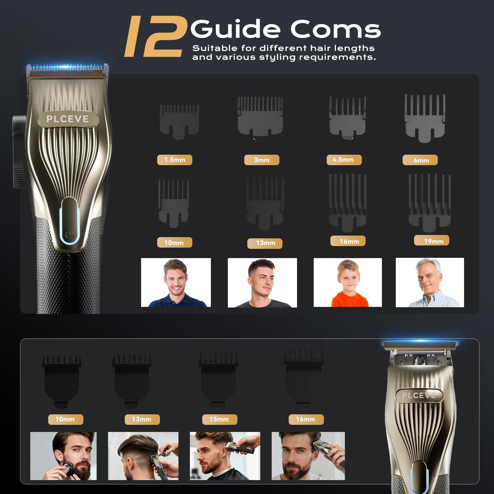 Batería de larga duración de Piceve para múltiples sesiones de grooming.