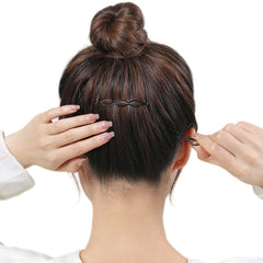 Paquete de 36 pinzas negras de metal PIDOUDOU para cabello