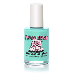 Piggy Paint Sea Ya Later en botella, color aguamarina suave para uñas seguras.