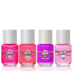Piggy Paint: conjunto de 4 piruletas afortunadas, colores divertidos sin tóxicos.