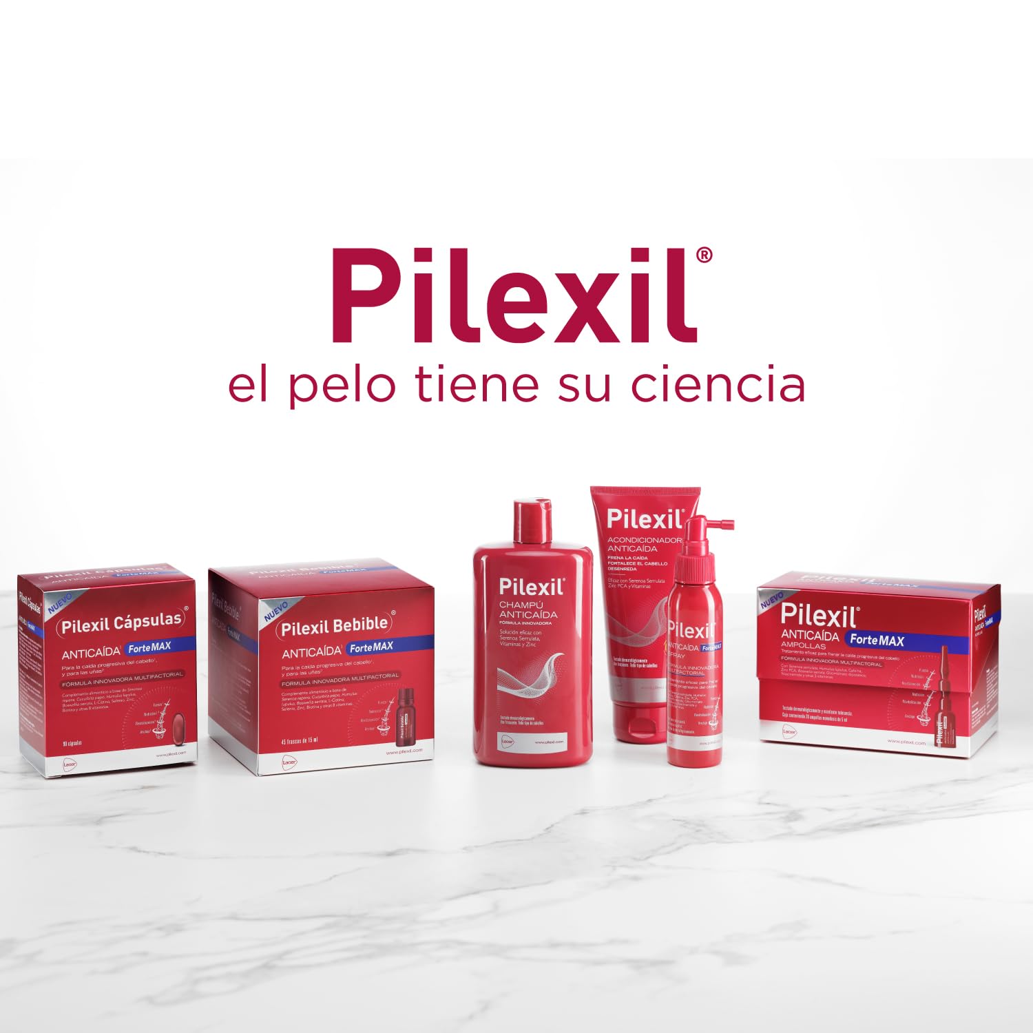 Formato de 500 ml de PILEXIL Anticaída para uso regular.