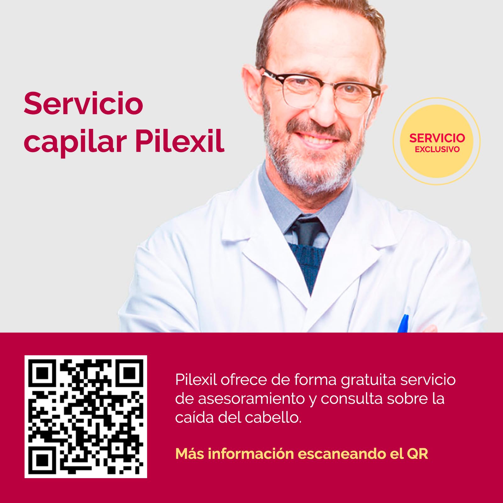PILEXIL Anticaída instrucciones claras para uso diario.