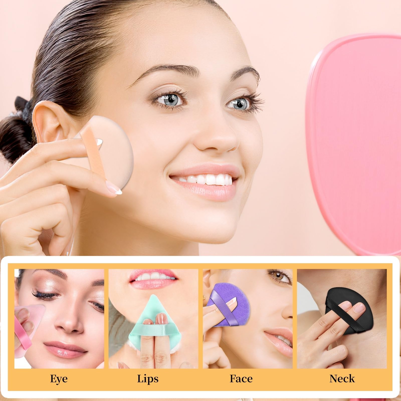 Pimoys Puff apto para polvos compactos y sueltos