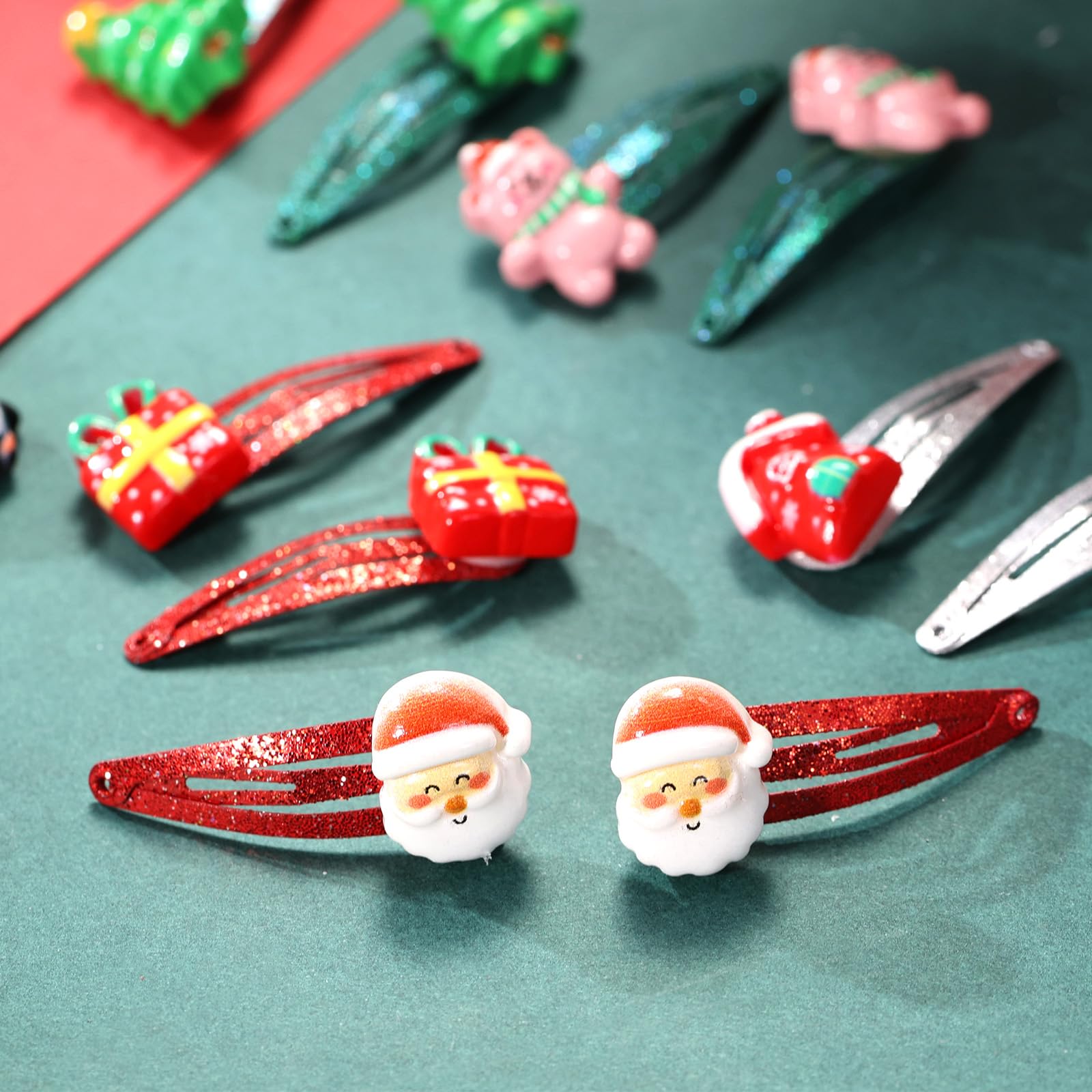 PinkSheep clip árbol navideño: brillo suave para cabellos finos