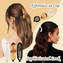 Pinzas banana Generico: acrílico duradero con bordes suaves cuidan el cabello.