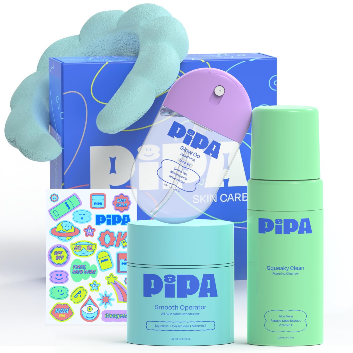Pipa Cuidado de la Piel Inicio Joven: caja de regalo lista para piel en desarrollo
