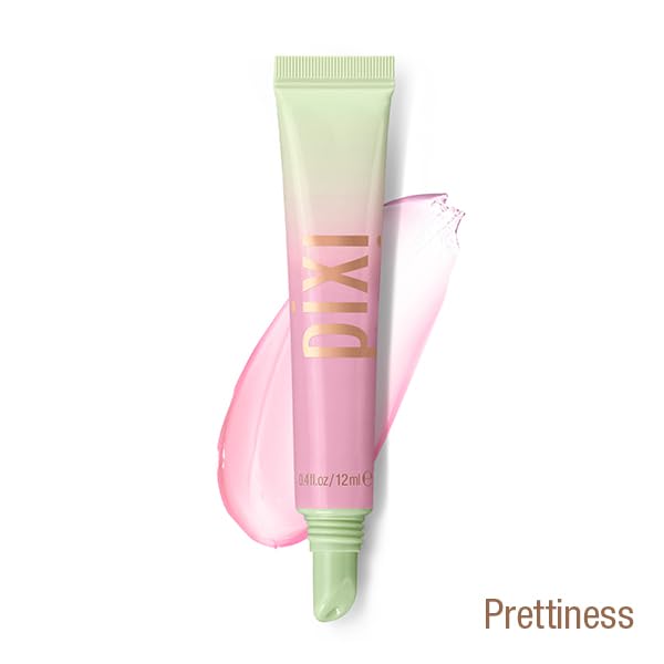 Primer plano de la textura brillo-labial de Pixi LipTone Prettiness.