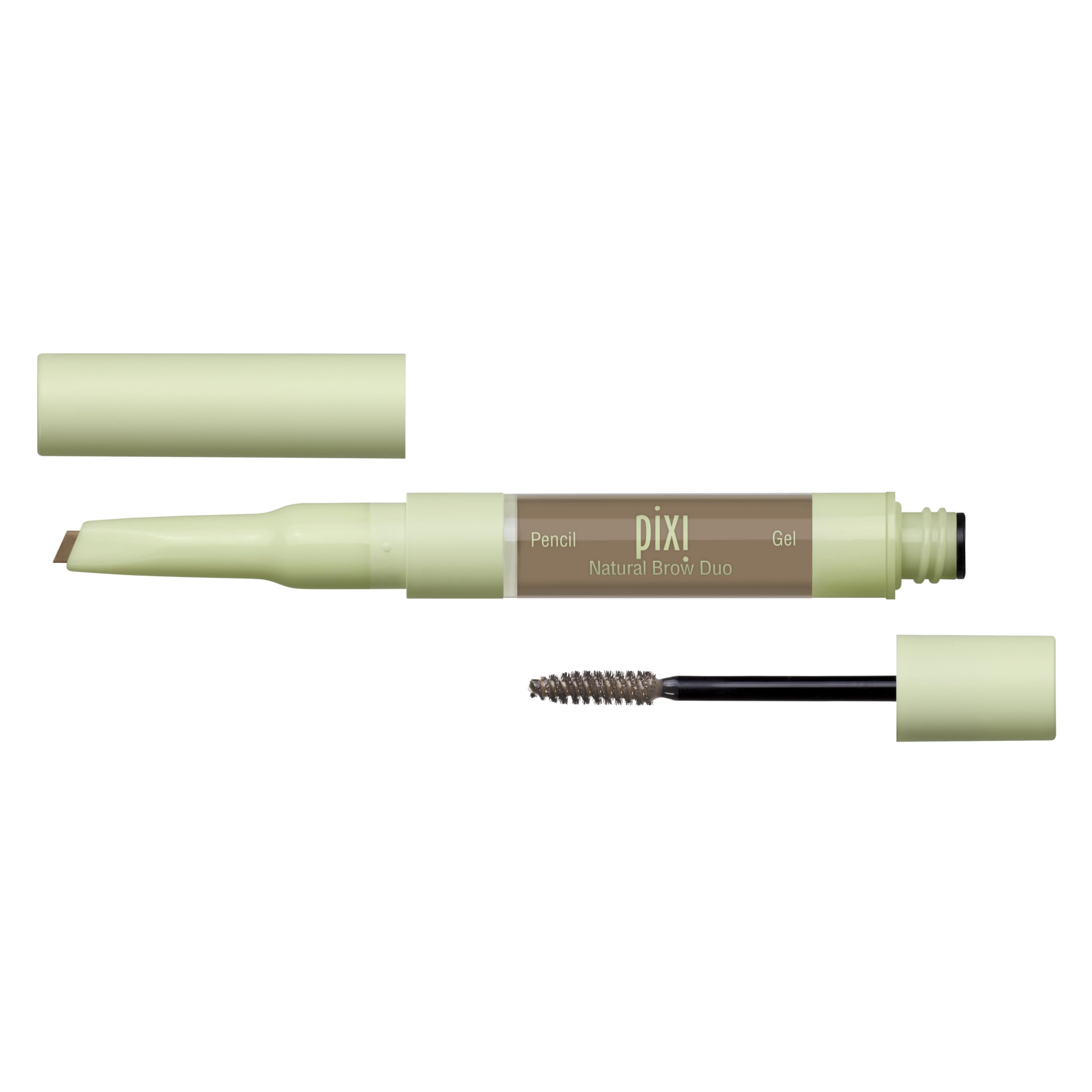Pixi Natural Brow Duo: demostración de aplicación del lápiz en trazos cortos