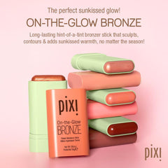 Pixi On-the-Glow Bronze BeachGlow, color suave en labios con hidratación ligera