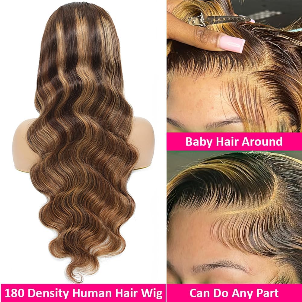 Pizazz frontal con encaje transparente y ondas naturales en cabello humano.