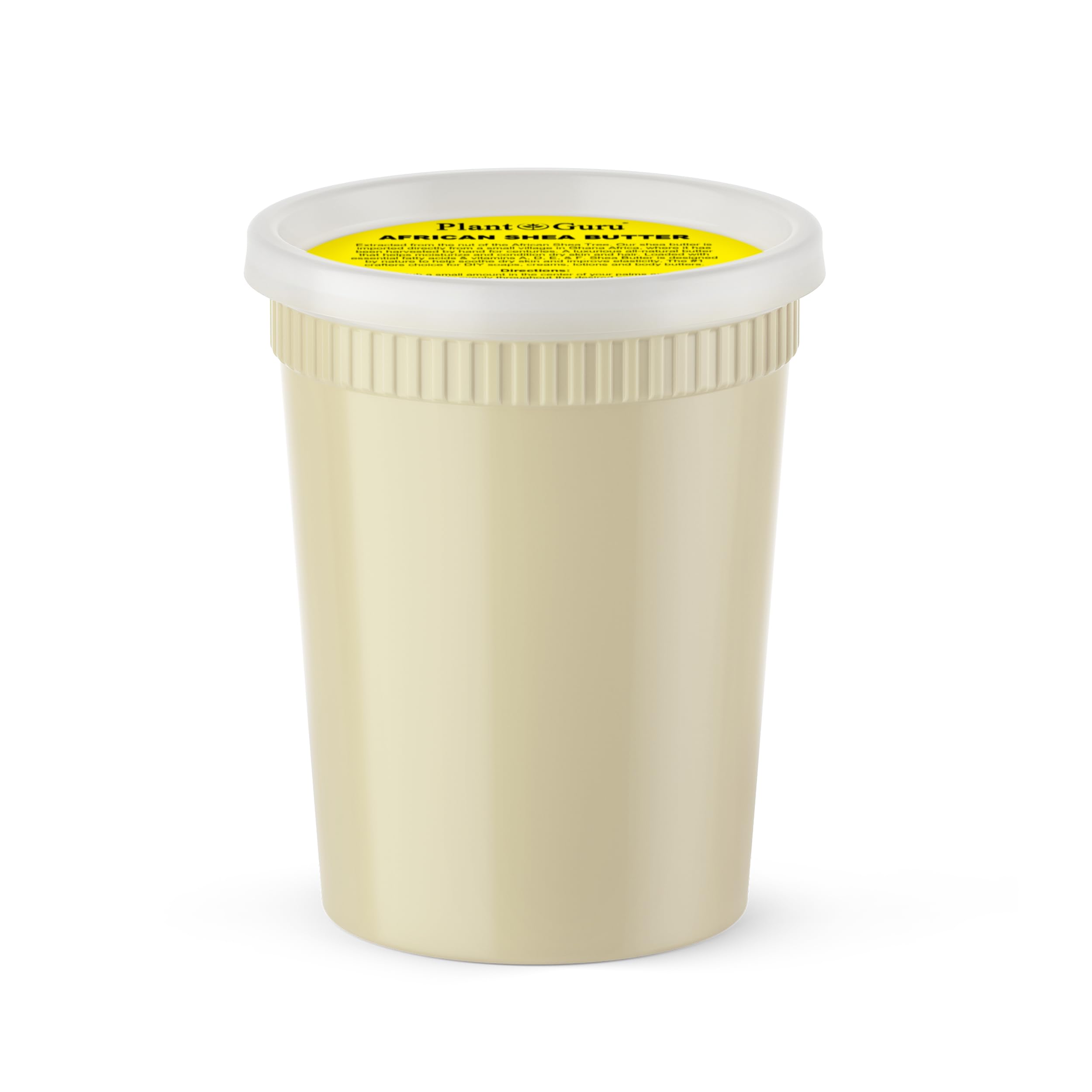 Plant Guru manteca de karité cruda en envase 32 oz para uso diario