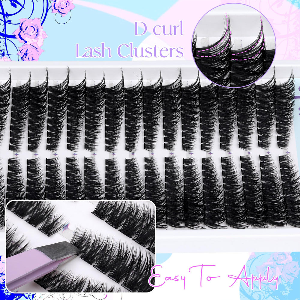 Pleell Lash Clusters Reusable design allows 3-5 uses with proper care.
