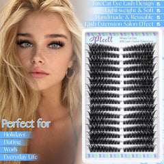 Pleell Lash Clusters Wispy fibers create a lightweight, professional-looking lash effect.