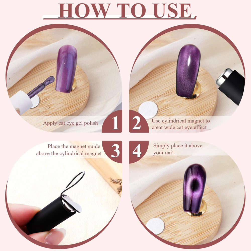 Imán para principiantes de Plman, uso sencillo en uñas.