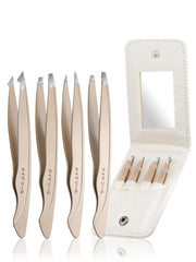 Plys kit pinzas cejas con espejo, ideal para retoques rápidos