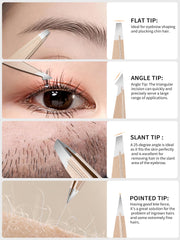 Plys pinzas biseladas para cejas con precisión