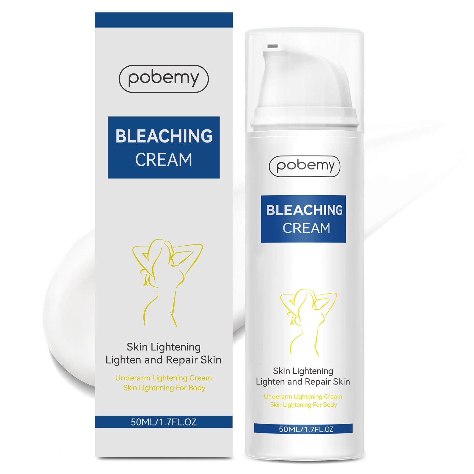 POBEMY crema aclaradora axilas para tono más uniforme y suave.