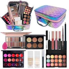 Pomcral Kit Maquillage Voyage: ensemble compact pour retouches rapides en déplacement.