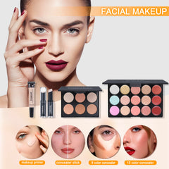 Pomcral kit maquillaje profesional, colores de labios versátiles para diferentes ocasiones.