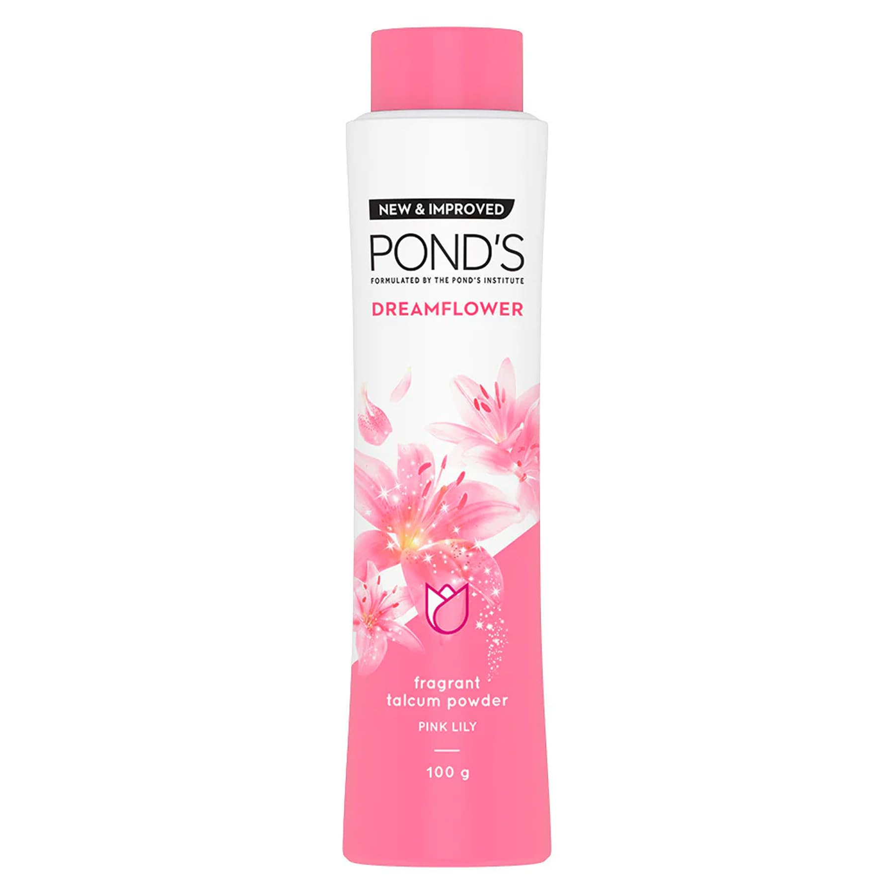 Pond's Flor de Ensueño Talco, frasco de 100 g, polvo suave para la piel.