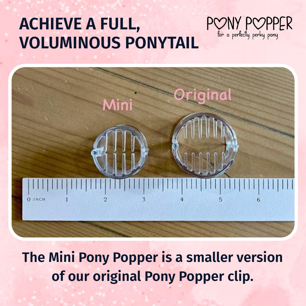 Pony Popper Mini: funciona con cabello fino, grueso o rizado.