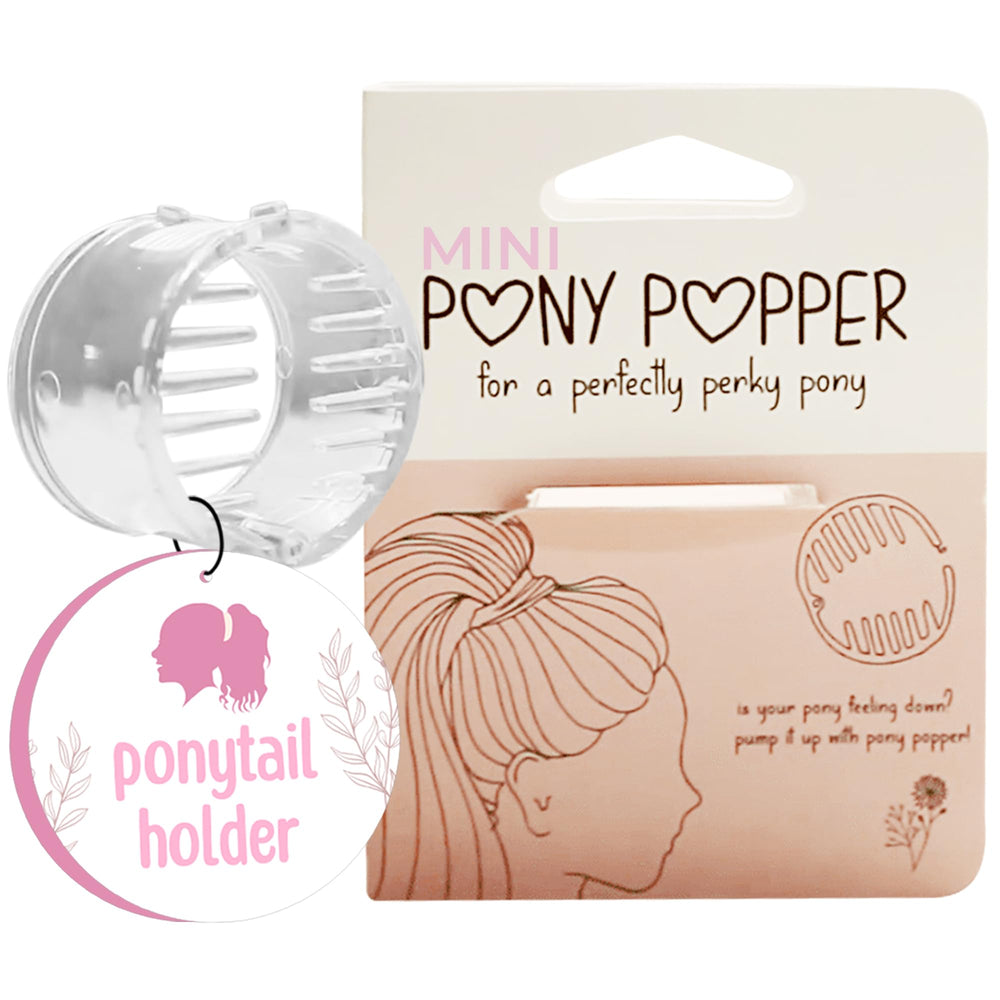 Pony Popper Mini: pinza de coleta que alza y mantiene volumen discreto.