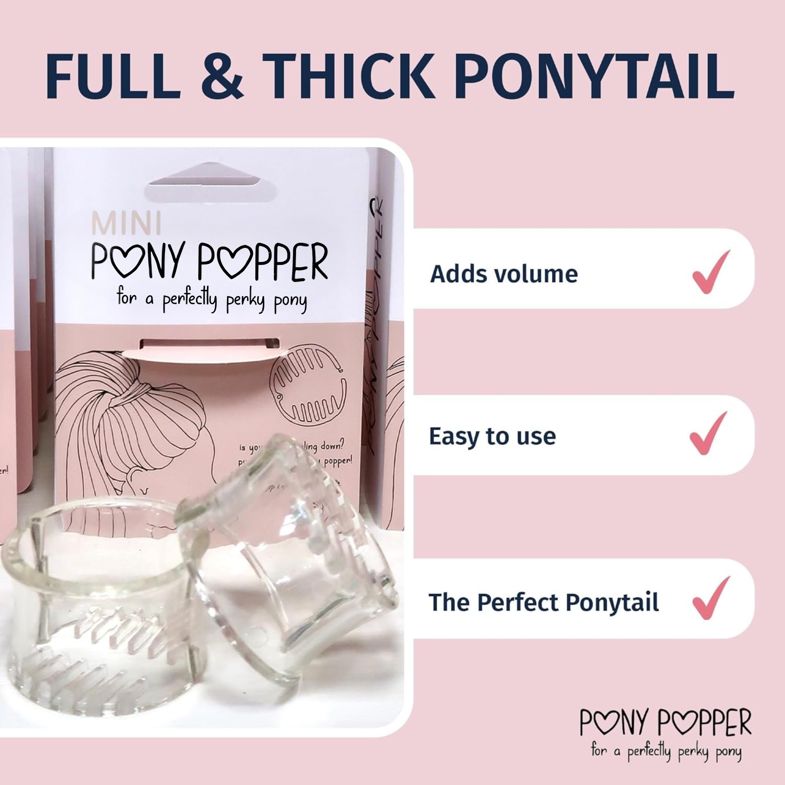 Pony Popper Mini: pinza de coleta segura para evitar deslizamientos.