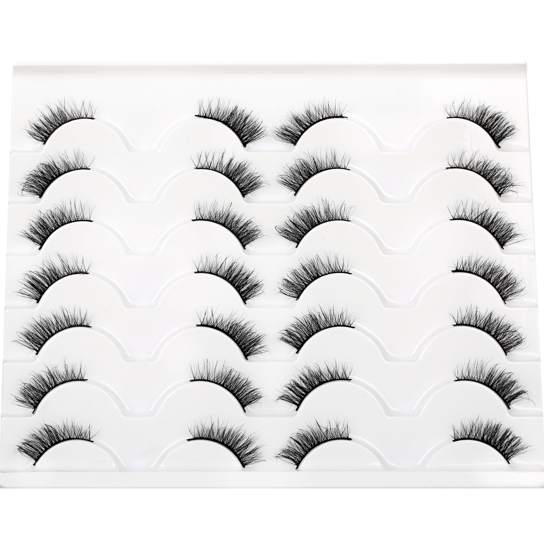 Pooplunch half lashes pack includes 14-pair convenience for variety.