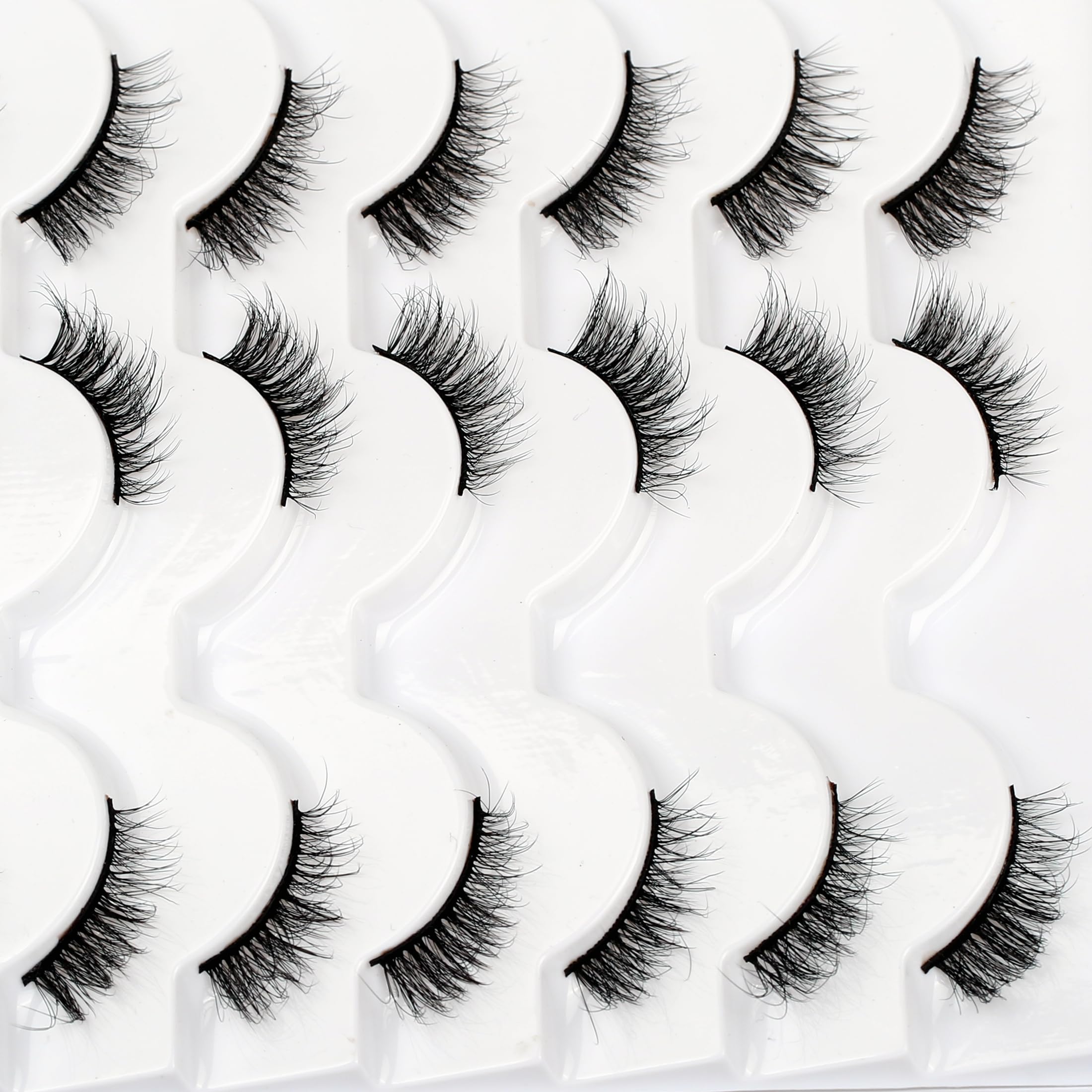 Pooplunch half lashes ideal for beginners seeking cat-eye flair.