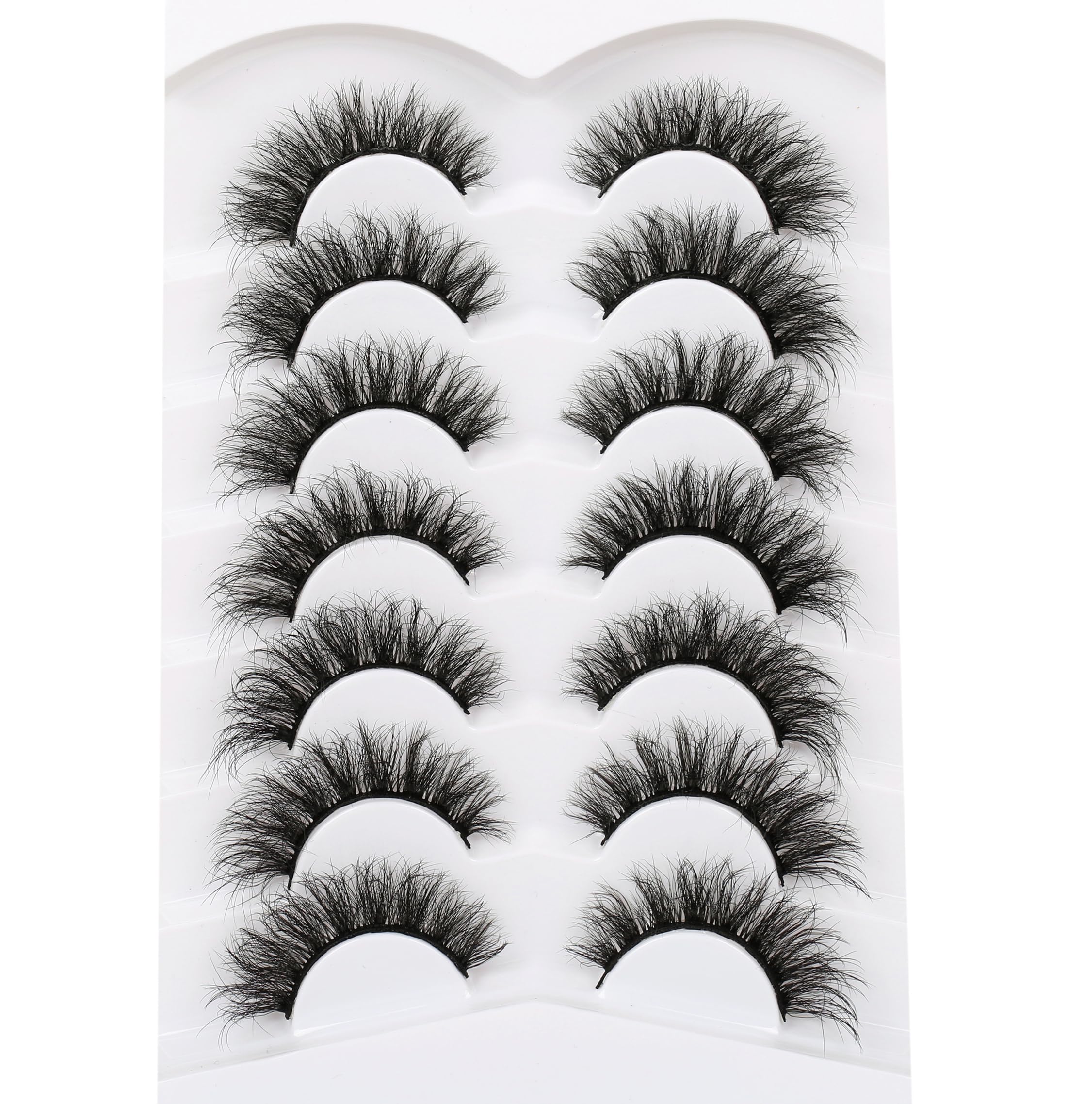 Pooplunch multipack 7-pairs lashes for multiple looks and value