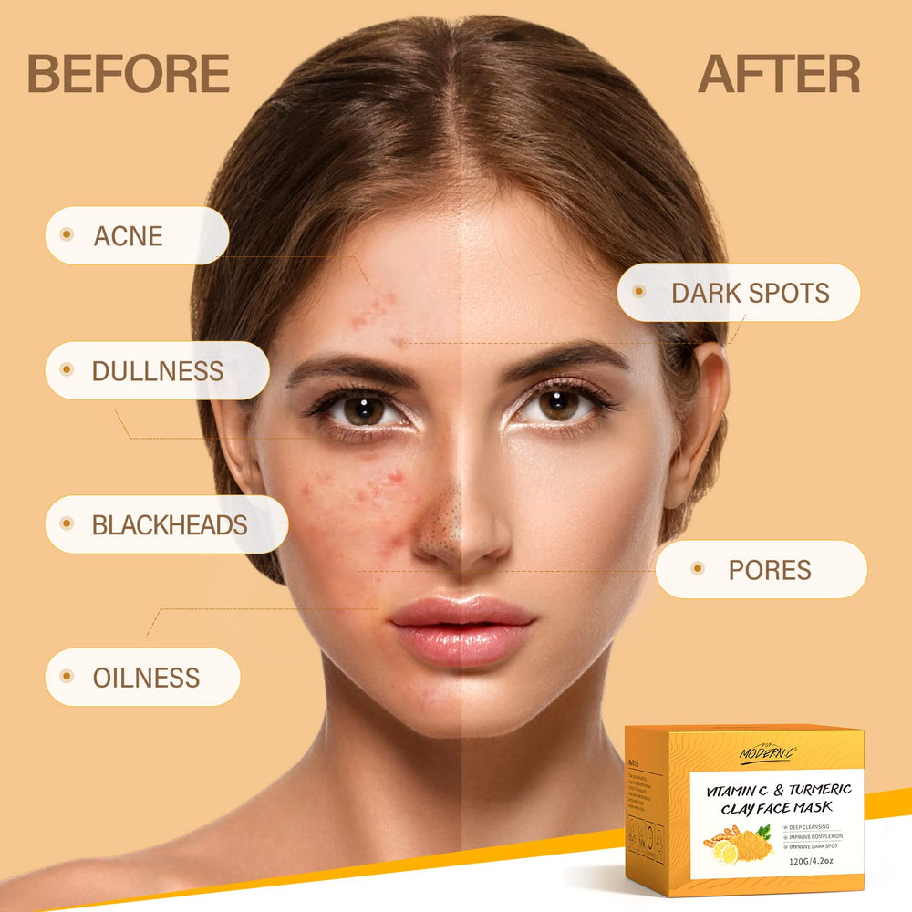 POP MODERN.C turmeric and vitamin C ingredients on label