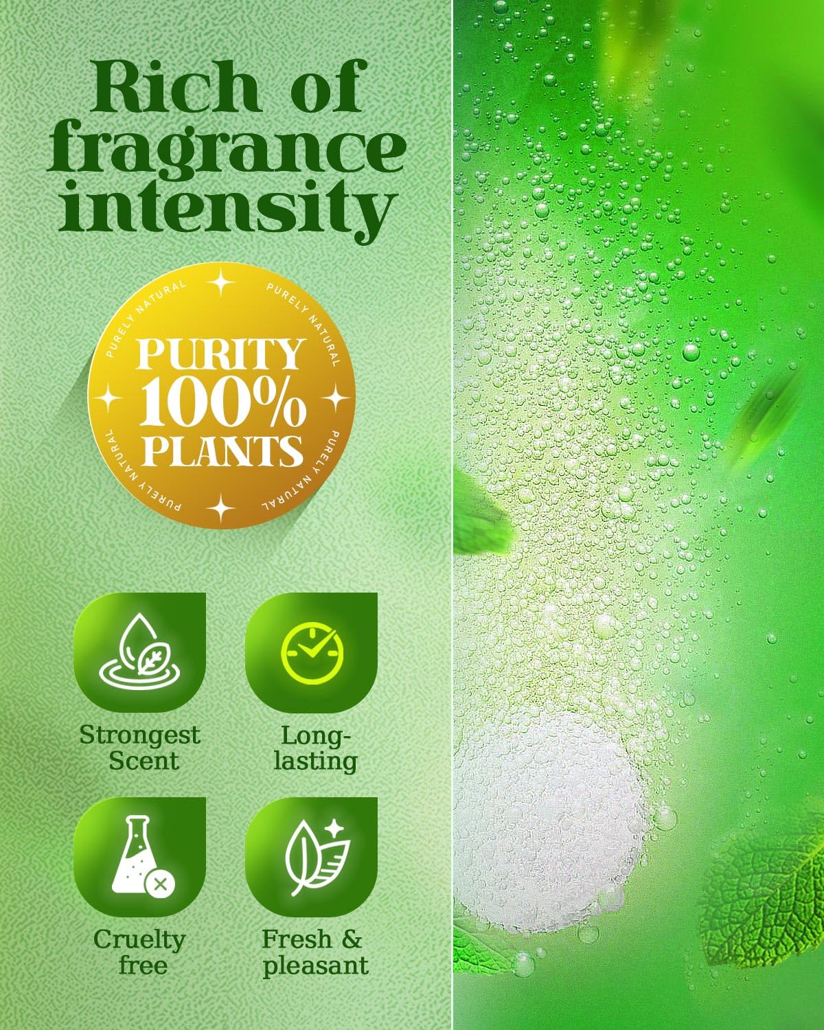 POPCHOSE aroma intenso de eucalipto para ducha