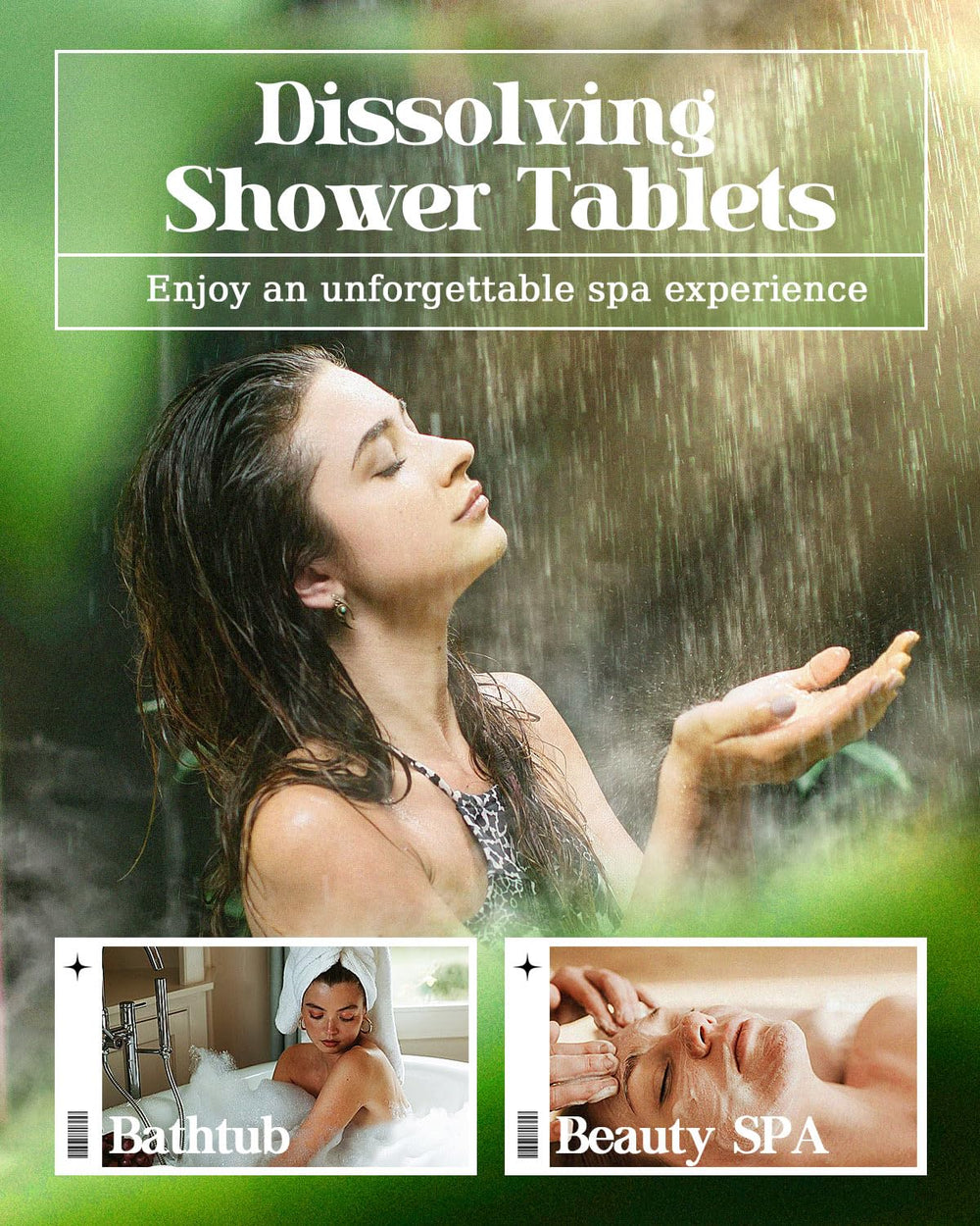 POPCHOSE tabletas para ducha aptas para piel sensible