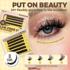 Pestañas PopUp autoadhesivas 16 mm para impacto nocturno y glamoroso.