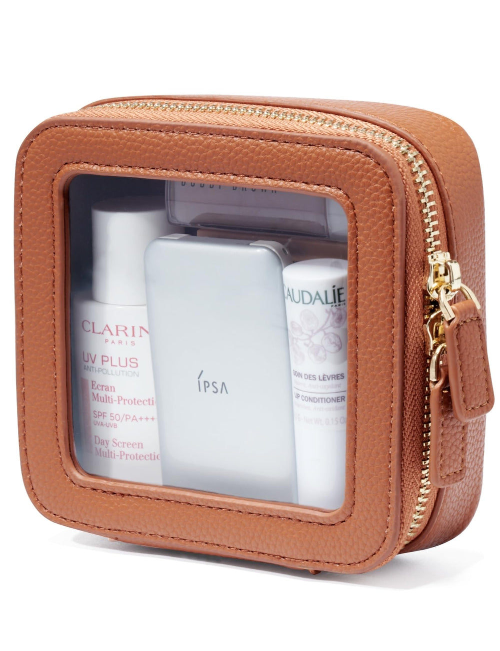 Popvibe bolso de maquillaje transparente con cierre, visión clara de tus cosméticos.