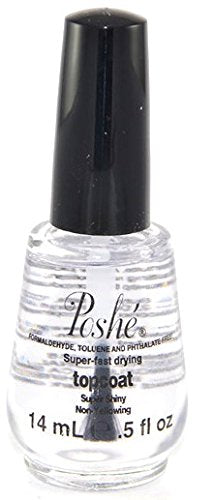 Poshe capa superior sobre uñas, secado rápido en minutos y acabado brillante